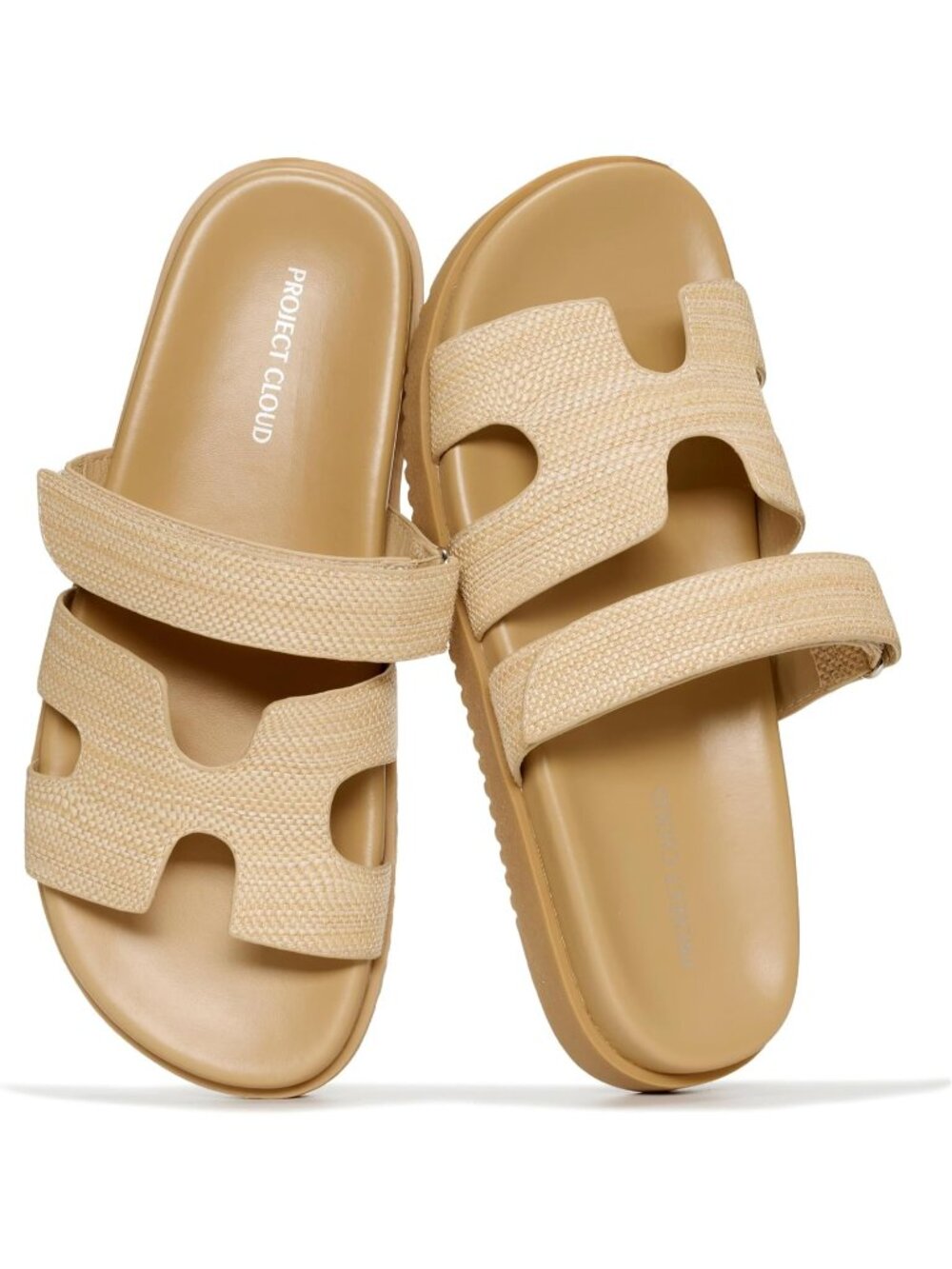 Women's Raffia Leather Sandals Footwear Stylish with Plush & Soft Insole